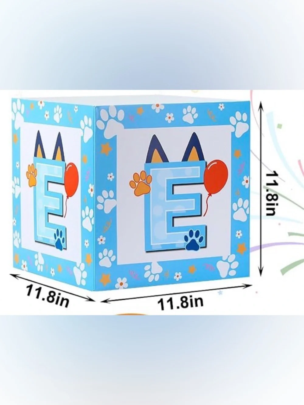 Bluey Themed 1st Bday Decoration Boxes
